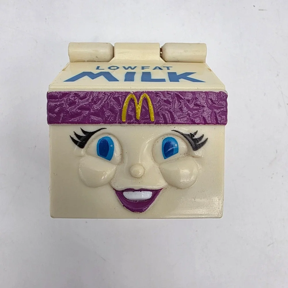 1993 Vintage McDonalds Happy Meal Toys Changeables Lowfat Milk Carton
